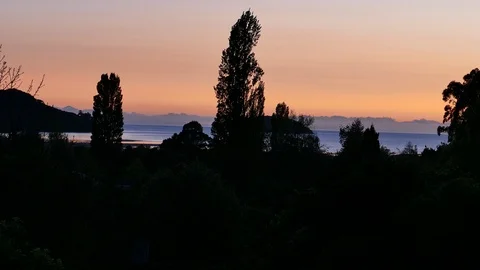 Sea view at dawn Stock Footage 110425648