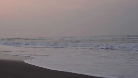 Sea view at dawn Stock Footage 292616230