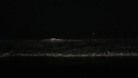 A sea view during the night Vidéo 331114644