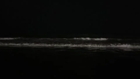 A sea view during the night 스톡 동영상 331115126