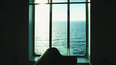 Sea view from the ferry cabin 스톡 동영상 241172091