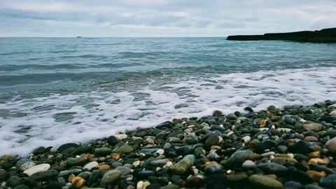 Sea view galichny beach Stock Footage 289147638