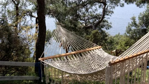 Sea view hammock 스톡 동영상 188825172