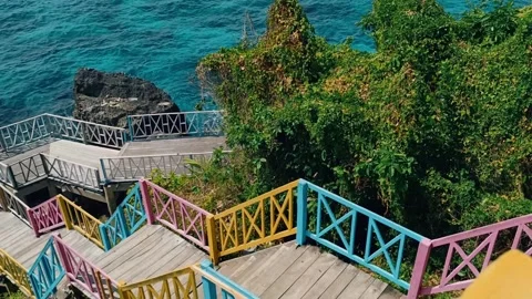 Sea view from a high angle. Stock Footage 297136525