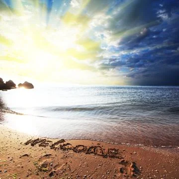 Sea view Stock Illustration