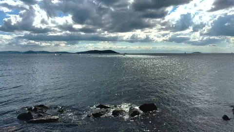 A sea view from Istanbul Stock Footage 293907159