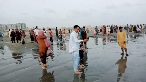 Sea View Karachi Stock Footage 204991991