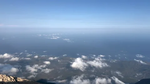 Sea view landscape from the mountains Stock Footage 281141765
