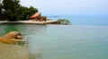 Sea View from Luxurious Swimming Pool in Exotic Resort. HD Footage