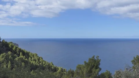 Sea view from the mountain. Spain. Stock Footage 83131062