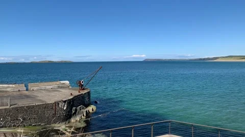 Sea view over a pier 動画素材 196928322