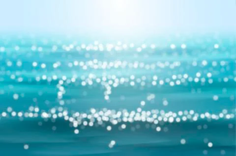 Sea view in realistic style Stock Illustration