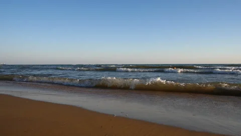 Sea ​​view from the sand dunes Stock Footage 93461172