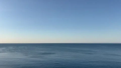 Sea view scenery over Mediterranean Sea Stock Footage 336996598