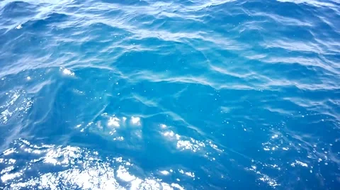 Sea. The view from the side of the boat Stock Footage 50137888