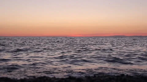 Sea ​​view sunset Video stock 24881562