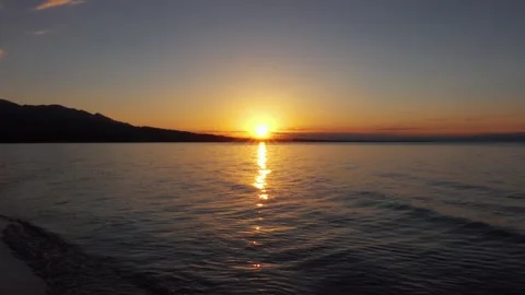 Sea view at sunset 動画素材 138866733