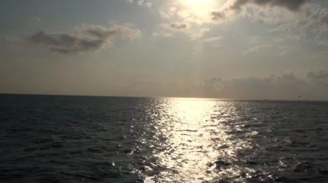 Sea view with sunset (part. 2) Video stock 36538823