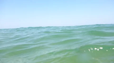 Sea view from a swimmers perspective Video stock 48361812