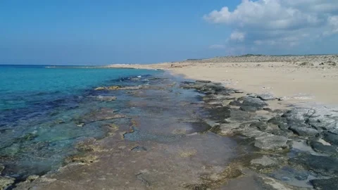 Sea view from top beach empty Stock Footage 152551343