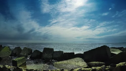 Sea view in tranquility weather Video stock 132062633