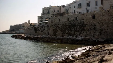 Sea View of Vieste 2 Stock Footage 106209193