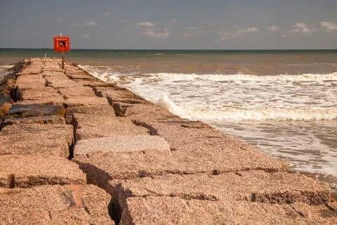 Sea wall Foto stock