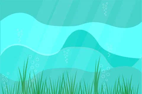 Sea ??water with algae background texture rest vacation 스톡 일러스트