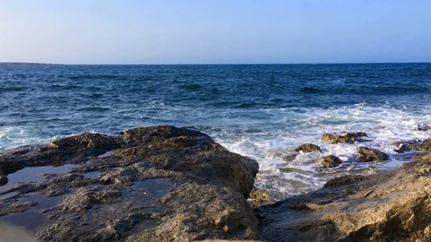 Sea Water Pattern Of Splashing Waves Stock Footage 90392514
