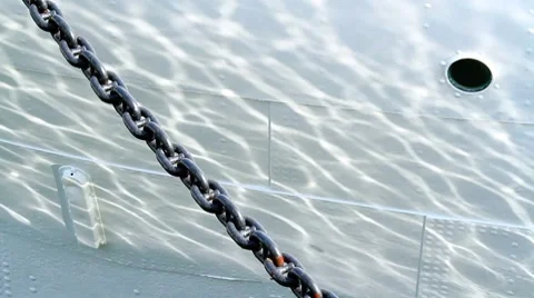 Sea water reflection of a ship. Stock-Footage 8663311