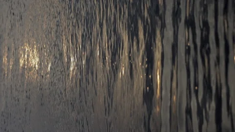 Sea water reflection texture Low Angle View, Sunrise Or Sunset Stock Footage 217958376