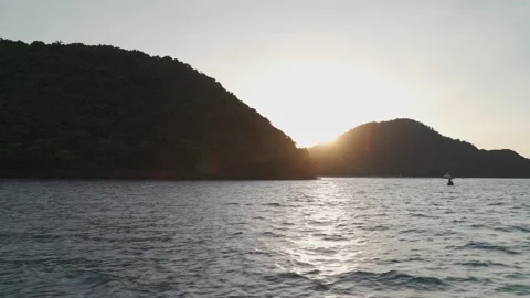 Sea water ripples wave in ocean during sunset twilight dawn. Stock Footage 167986471