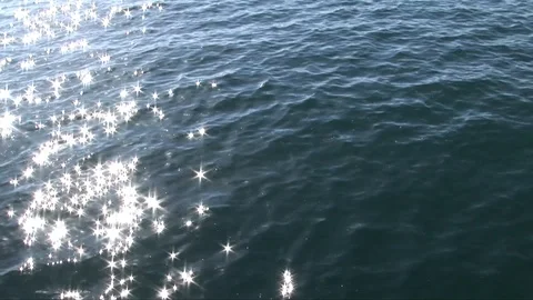 Sea water sparkle Stock Footage