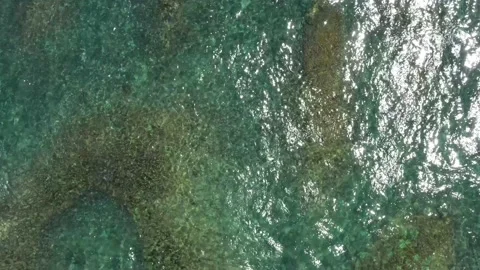Sea water surface texture, ocean ripples and wave. Stock Footage 138237156
