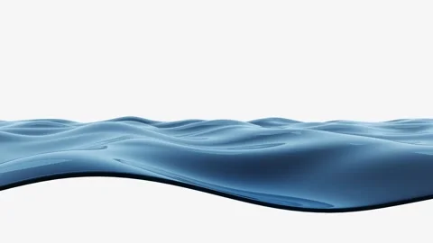 Sea water surface texture on white background Stock Footage 307540202