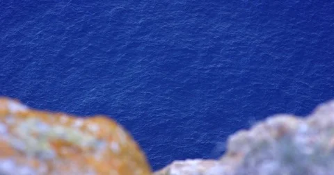 Sea water texture background. Calm sea with small waves and ripple. Sea top view Stock Footage 78637109