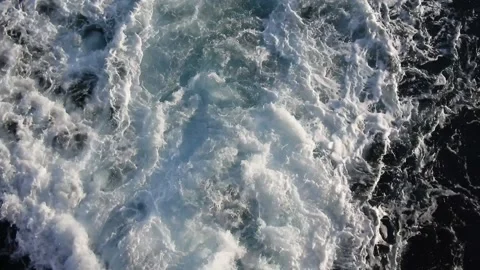 Sea Water Trail Stock Footage 202195850