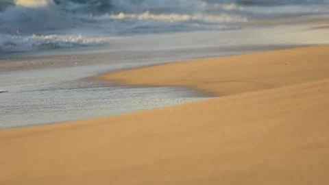Sea water waves with beach send, Nature ocean. Stock Footage 253575400