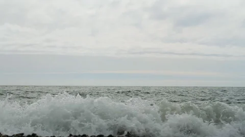 Sea water with waves Stock Footage 52892354