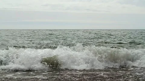 Sea water with waves Stock Footage 52894745