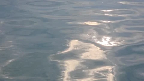 Sea water waves surface with sunlight reflection, beautiful natural background Stock Footage 243429068