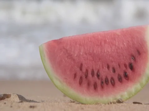 Sea ​​watermelon wave Stock Footage 79926358