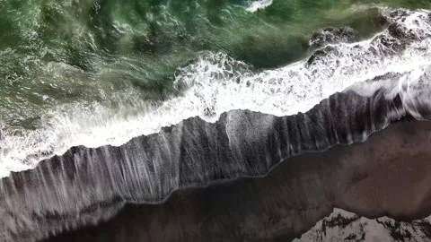 Sea wave from  above Stock Footage 168340381