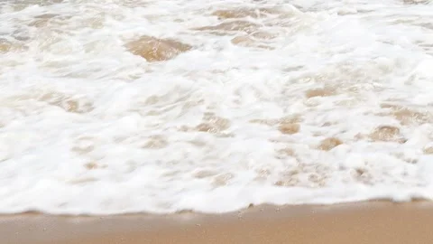 The sea wave and its white foam is beautiful Stock Footage 162803115