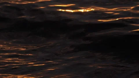 Sea ​​wave background at sunset Stock Footage 247352286