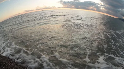 Sea wave on the beach Stock-Footage 83823426