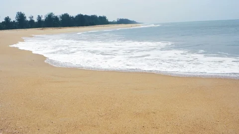 Sea wave on the beach Stock Footage 94621559