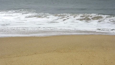 Sea wave on the beach Stock Footage 94623306