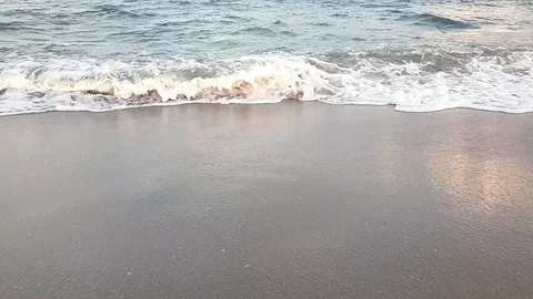 Sea Wave on the beach Stock Footage 117458178