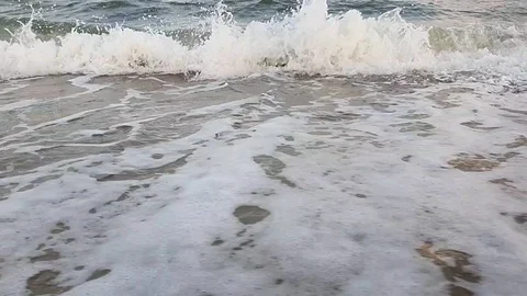 Sea Wave on the beach Stock Footage 117458255